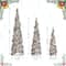 Glitzhome® Lighted Christmas Cone Tree Outdoor Décor Set